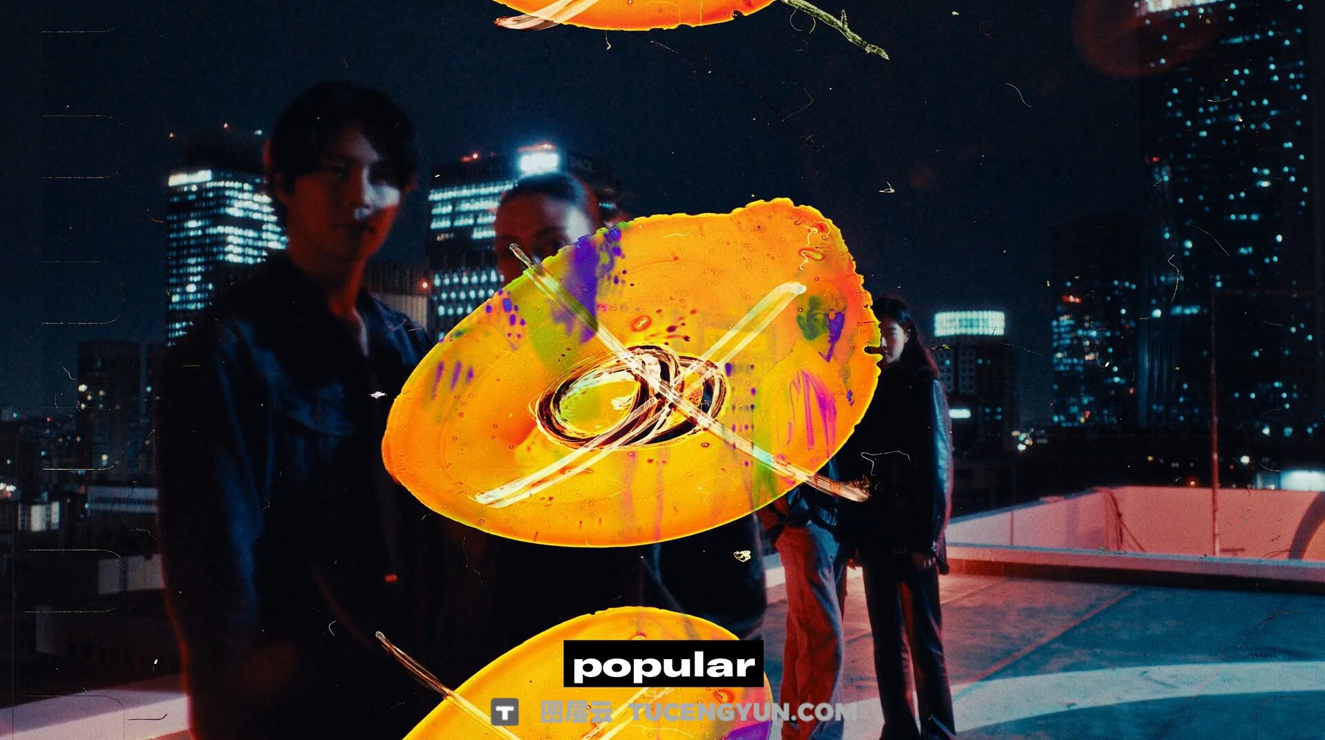 Acidbite 100多个全新复古美学胶片粗糙刮痕打孔笔触涂装转场过渡+音效+视频教程 Acidbite Cinemarkers 2（14006）图层云