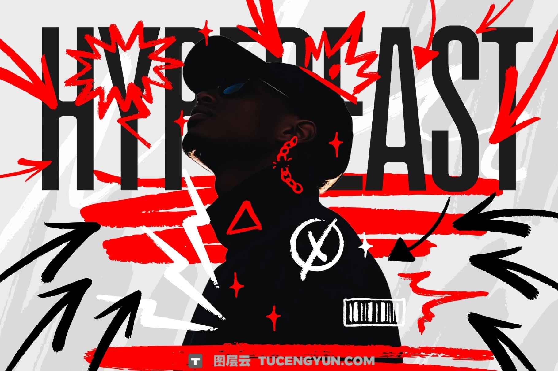 1000个大胆粗糙手绘标记涂鸦爱心箭头圆圈边框插画聊天气泡PNG/SVG设计素材 Markers Collection（14011）图层云