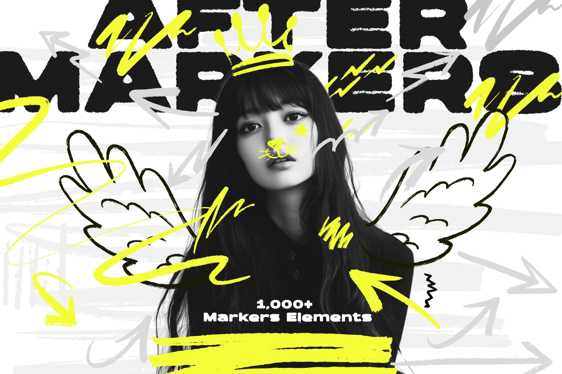 1000个大胆粗糙手绘标记涂鸦爱心箭头圆圈边框插画聊天气泡PNG/SVG设计素材 Markers Collection(14011)图层云 1000个大胆粗糙手绘标记涂鸦爱心箭头圆圈边框插画聊天气泡PNG/SVG设计素材 Markers Collection(14011)图层云