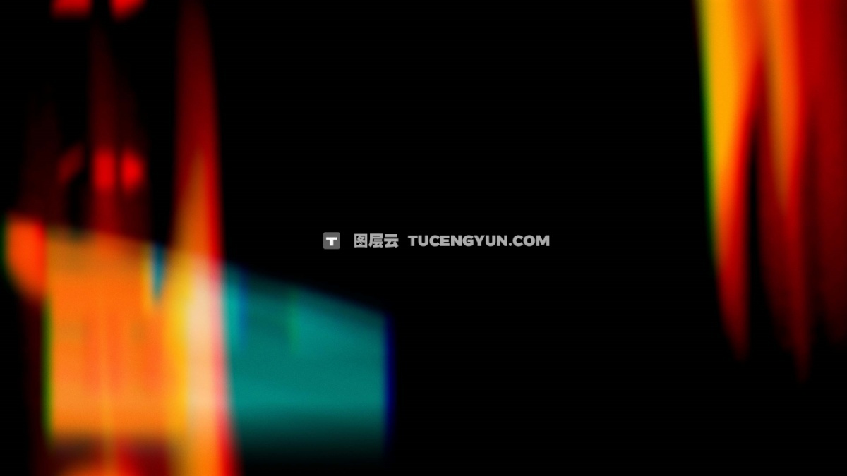 7个复古美学彩色胶片燃烧漏光转场4k电影叠加包+音效（14013）图层云