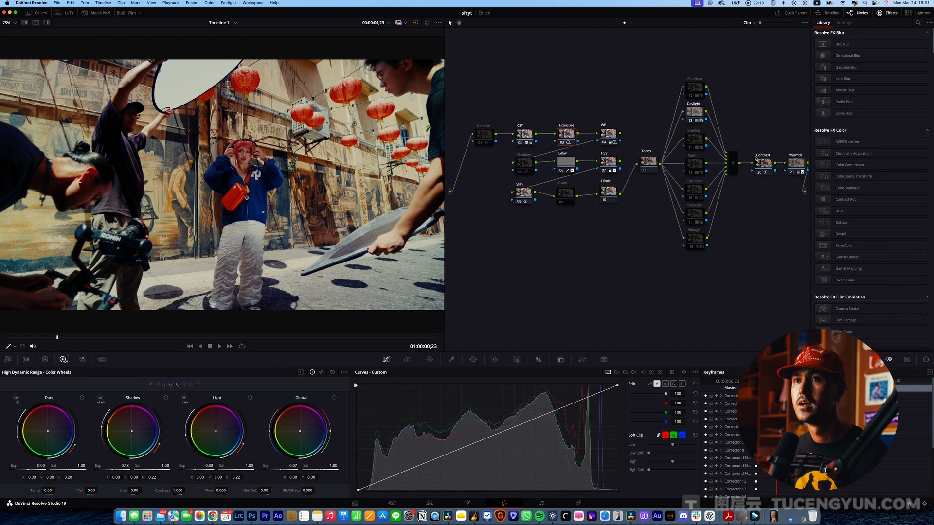 油管大神Gakuyen商业级电影美学广告音乐VLOG旅拍纪录片达芬奇调色节点+LUT+视频教程(中文字幕) Gakuyen – Odyssey Powergrade（14015）图层云