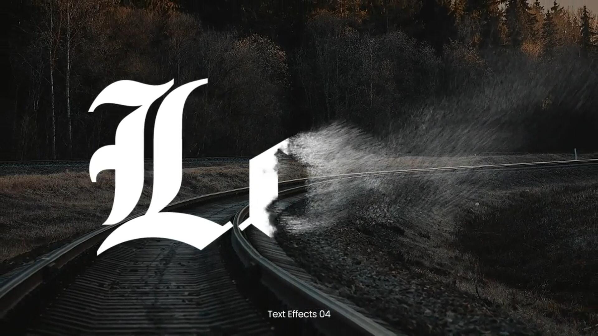 AE/PR模板：逼真漂浮尘埃沙子飘散文字标题动画（14019）