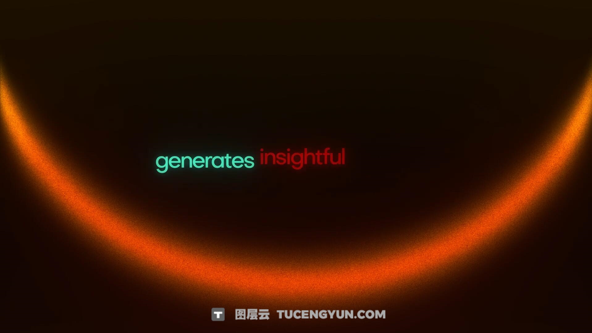 AE/PR模板：极简主义渐变弥散光场景AI风格文字标题动画模板（14025）图层云