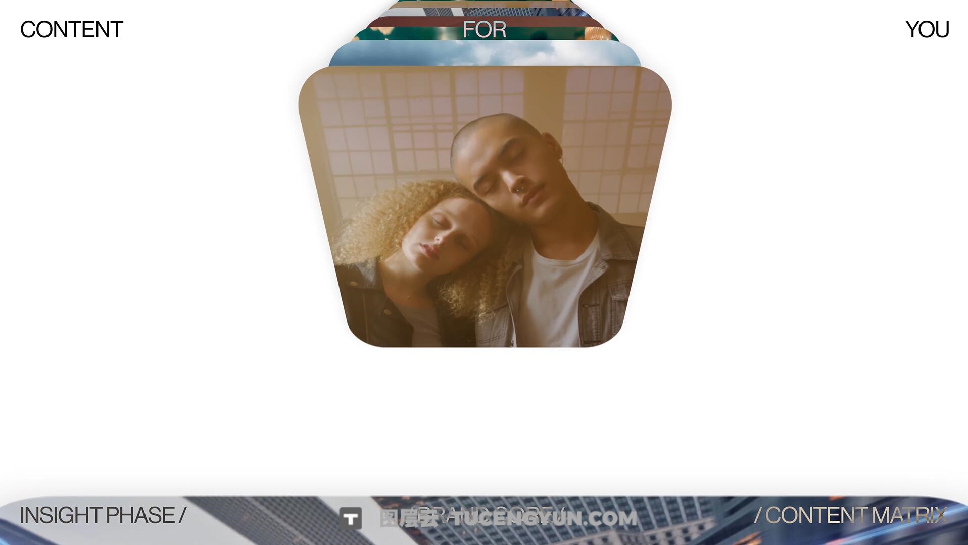 达芬奇模板：创意模块化网格多屏视频场景动画（14035）图层云