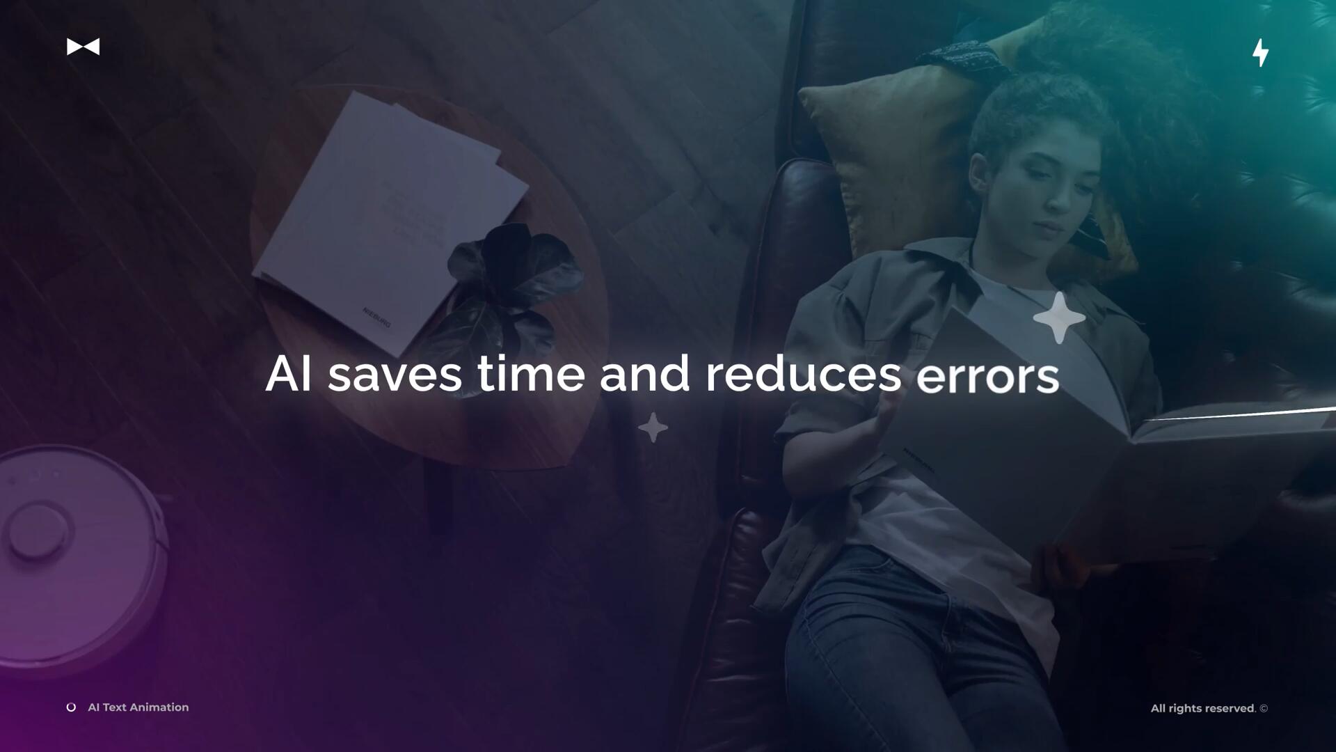 FCPX插件：人工智能AI风格霓虹渐变文字标题动画（14039）