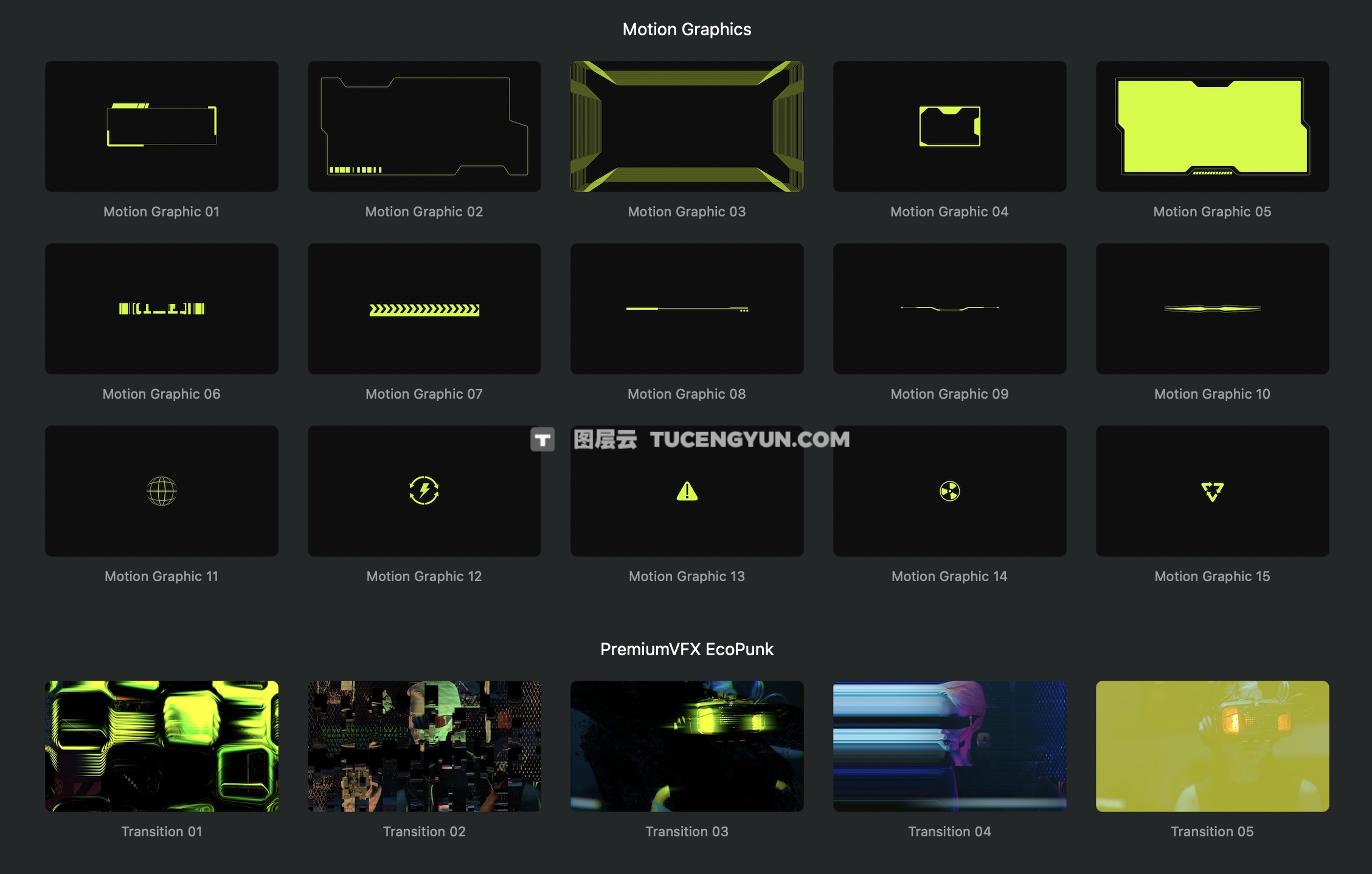 FCPX插件：50个赛博朋克未来游戏博主电竞频道栏目包装文字排版背景叠加转场效果（14048）图层云