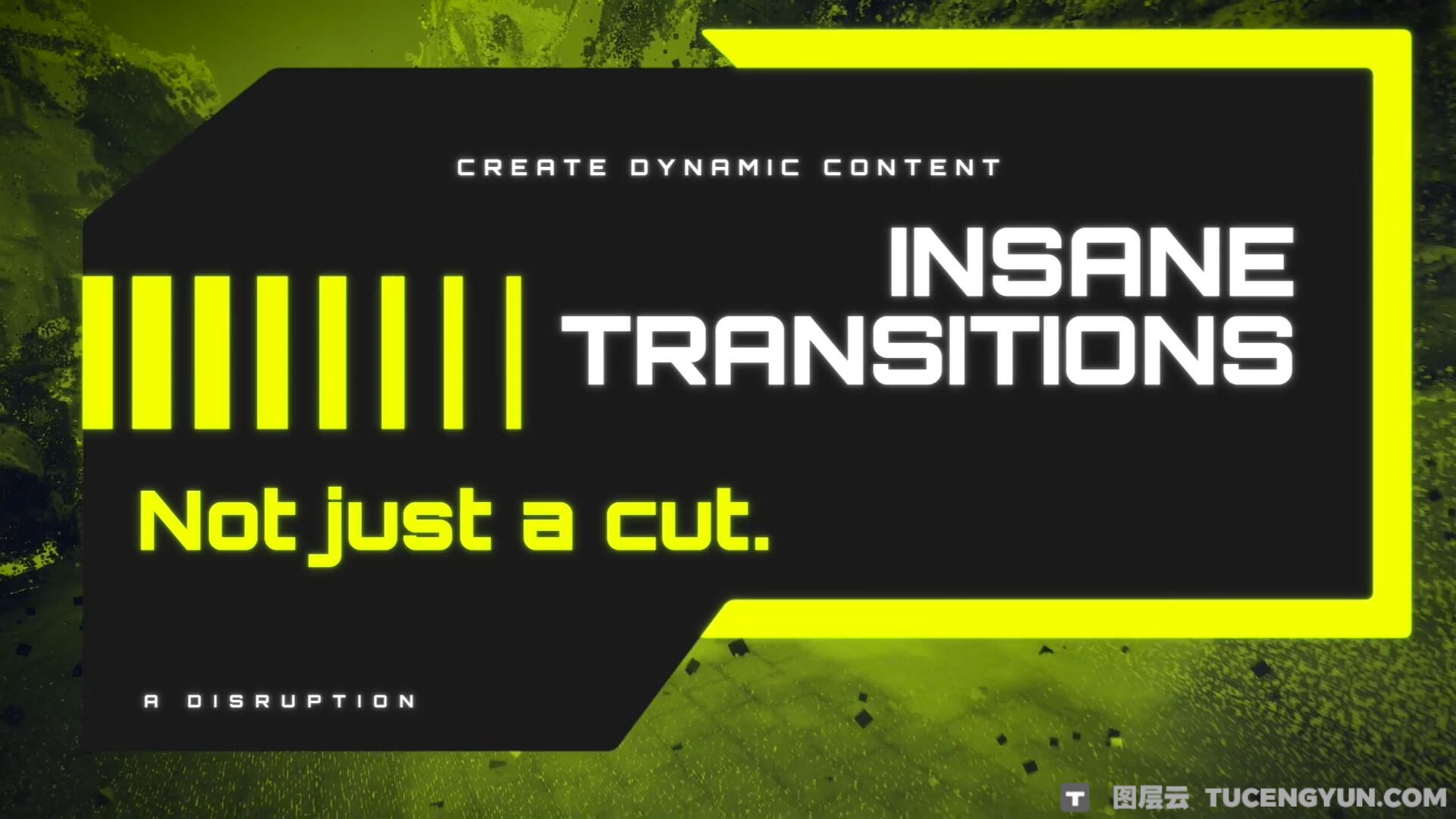 FCPX插件：50个赛博朋克未来游戏博主电竞频道栏目包装文字排版背景叠加转场效果（14048）图层云