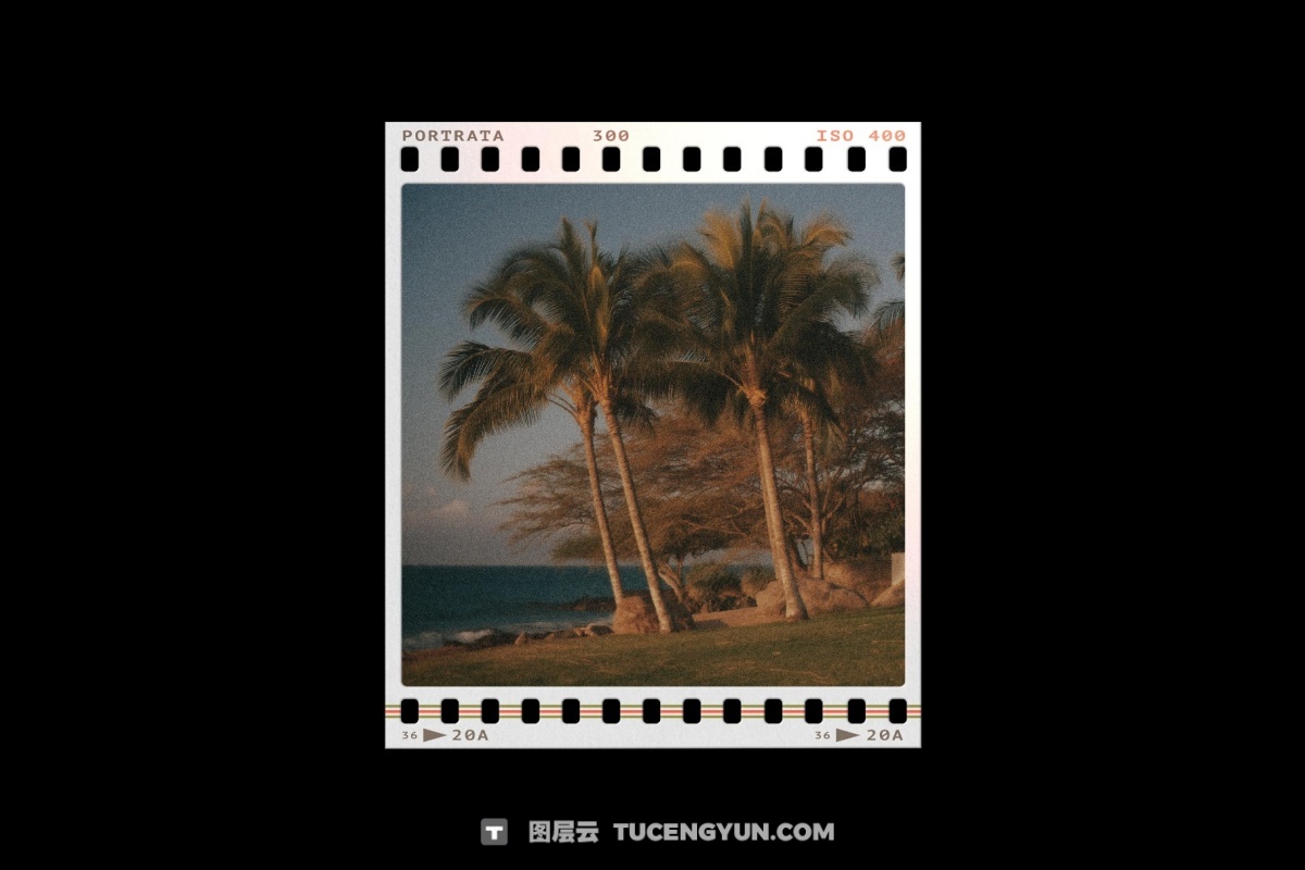 复古宝丽来35mm胶片边框电影帧框架叠加层PSD海报模板样机+PNG叠加层 Film Frames Collection: PSD & PNG Overlays（14053）图层云