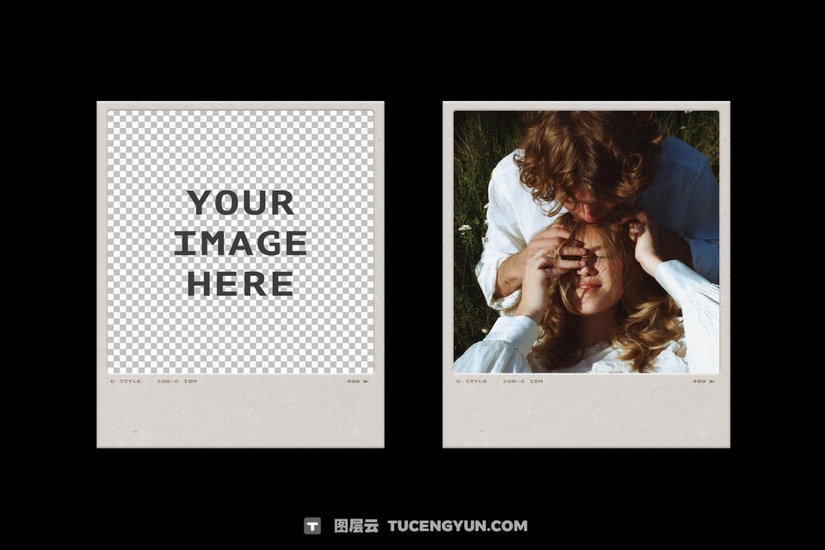 复古宝丽来35mm胶片边框电影帧框架叠加层PSD海报模板样机+PNG叠加层 Film Frames Collection: PSD & PNG Overlays（14053）图层云