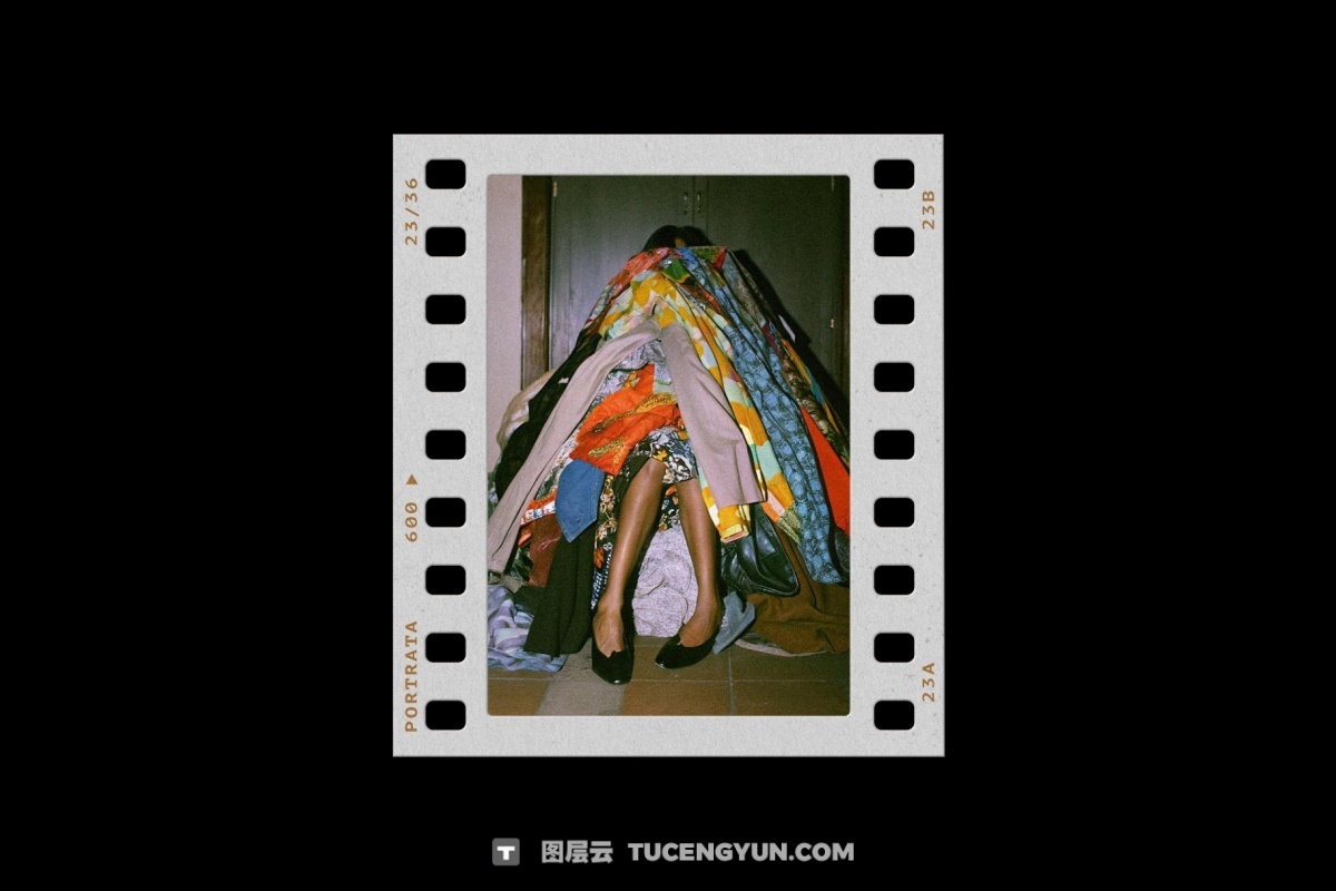 复古宝丽来35mm胶片边框电影帧框架叠加层PSD海报模板样机+PNG叠加层 Film Frames Collection: PSD & PNG Overlays（14053）图层云