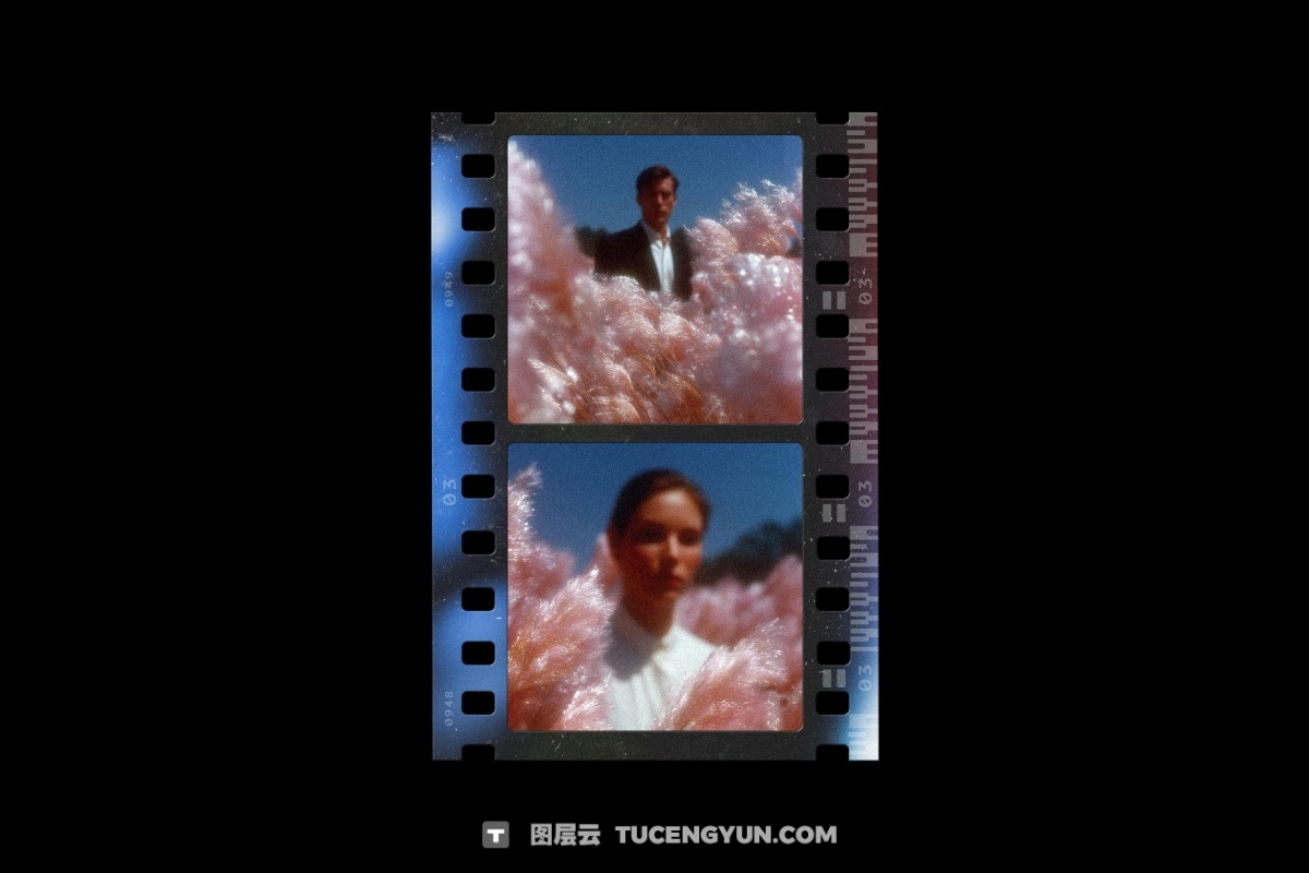 复古宝丽来35mm胶片边框电影帧框架叠加层PSD海报模板样机+PNG叠加层 Film Frames Collection: PSD & PNG Overlays（14053）图层云