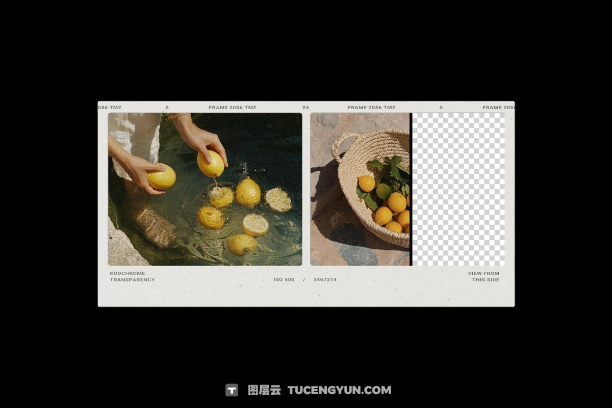 复古宝丽来35mm胶片边框电影帧框架叠加层PSD海报模板样机+PNG叠加层 Film Frames Collection: PSD & PNG Overlays（14053）图层云