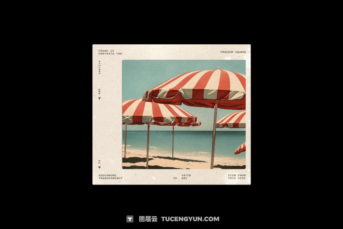 复古宝丽来35mm胶片边框电影帧框架叠加层PSD海报模板样机+PNG叠加层 Film Frames Collection: PSD & PNG Overlays（14053）图层云