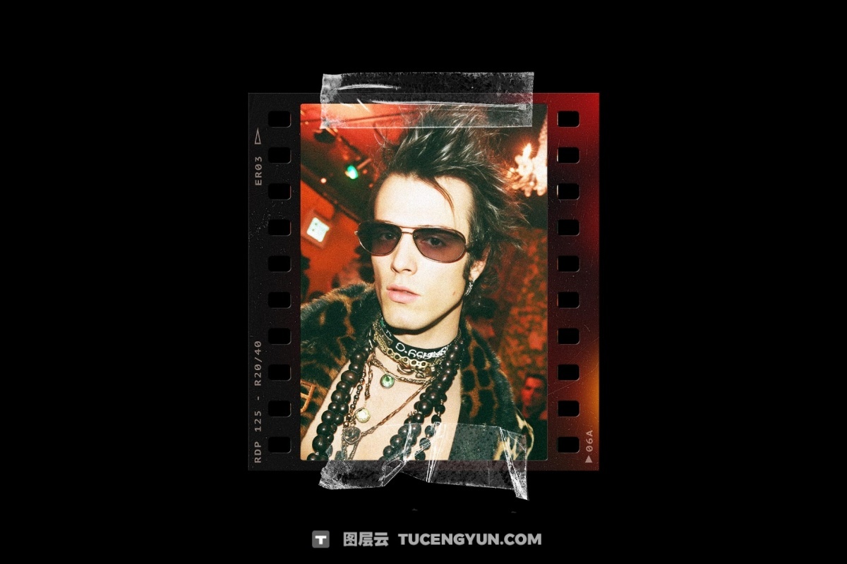 复古宝丽来35mm胶片边框电影帧框架叠加层PSD海报模板样机+PNG叠加层 Film Frames Collection: PSD & PNG Overlays（14053）图层云