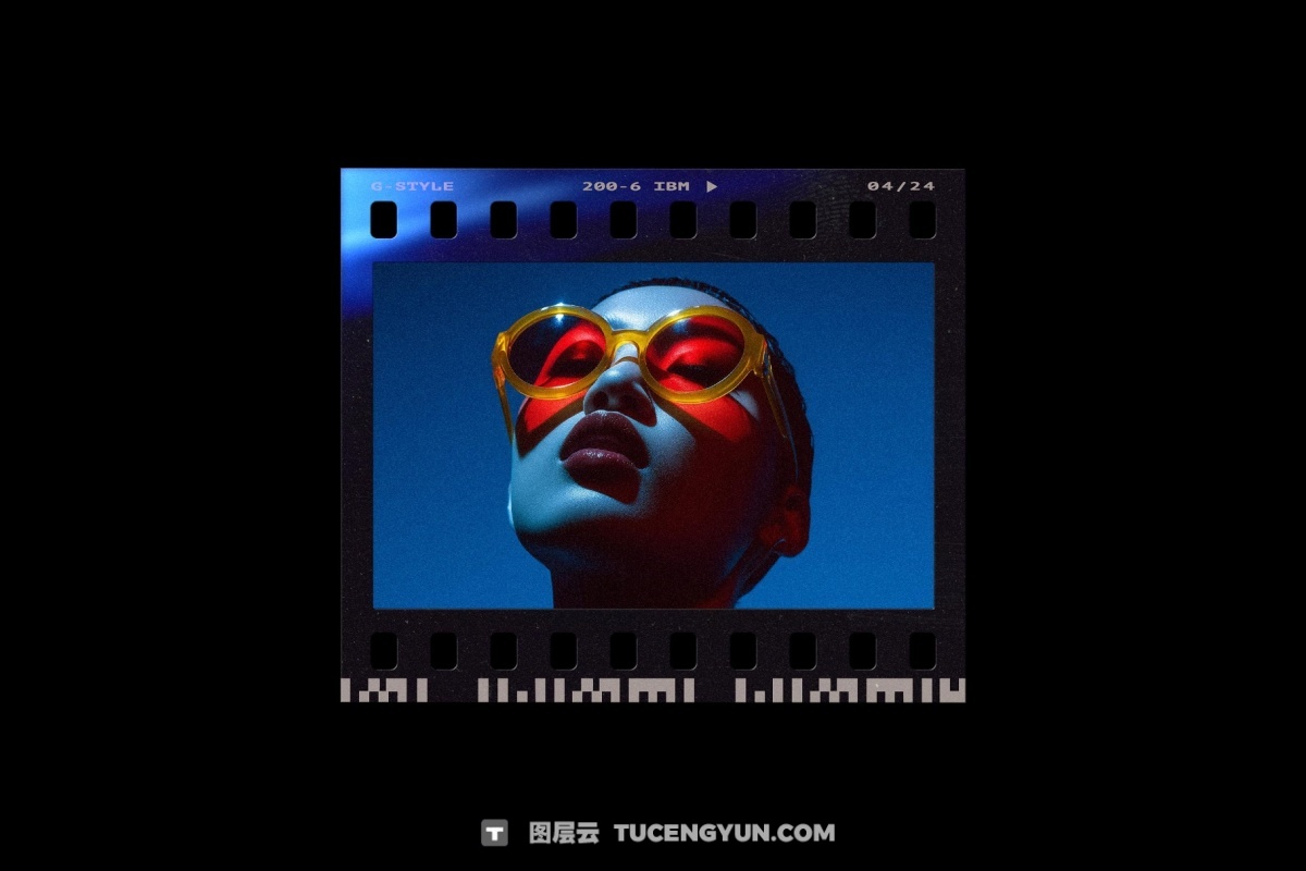 复古宝丽来35mm胶片边框电影帧框架叠加层PSD海报模板样机+PNG叠加层 Film Frames Collection: PSD & PNG Overlays（14053）图层云