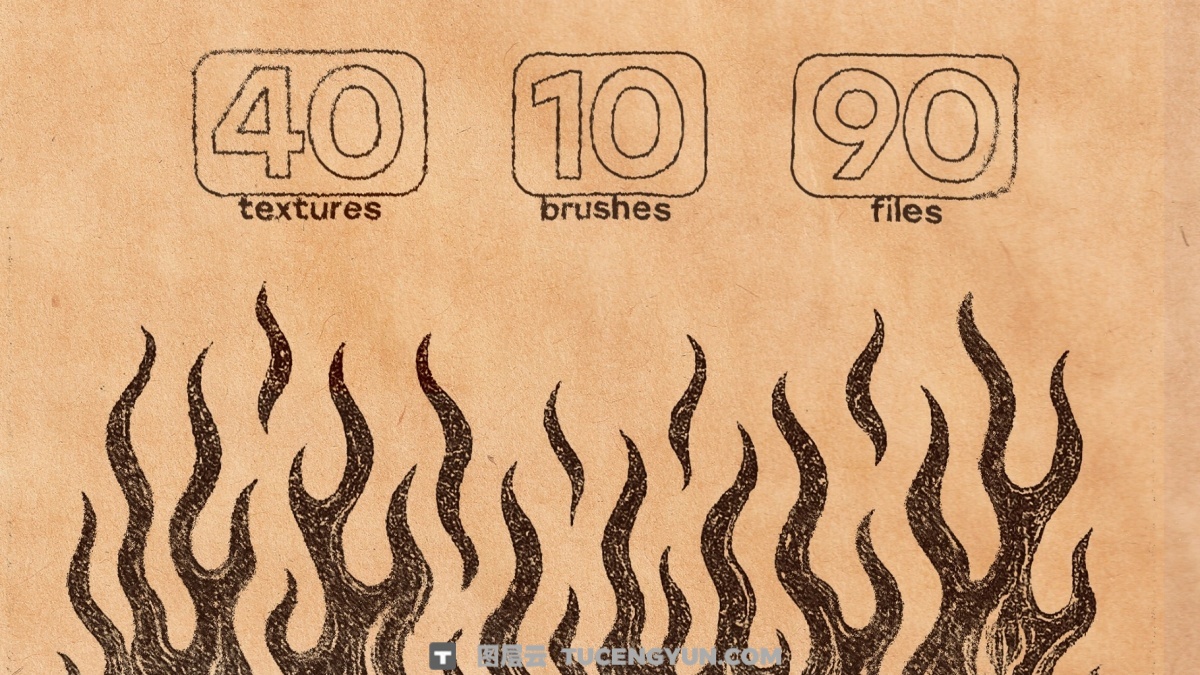 40款真实质感牛皮纸板扫描纸张肌理纹理JPG图片设计套装+PS笔刷 Kraft Paper Texture Pack（14054）图层云