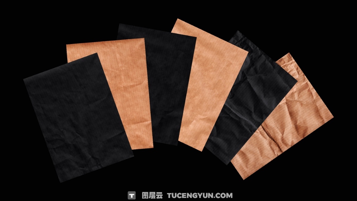 40款真实质感牛皮纸板扫描纸张肌理纹理JPG图片设计套装+PS笔刷 Kraft Paper Texture Pack（14054）图层云