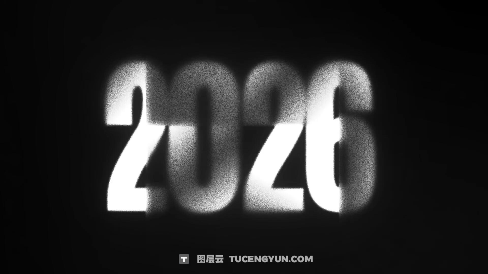 AE/PR模板：复古仿旧磨损砂砾喷墨噪点肌理文字标题动画（14075）图层云