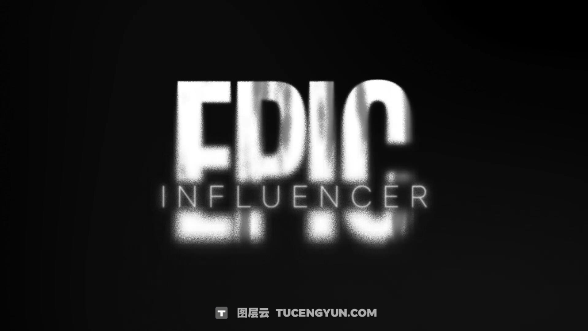 AE/PR模板：复古仿旧磨损砂砾喷墨噪点肌理文字标题动画（14075）图层云