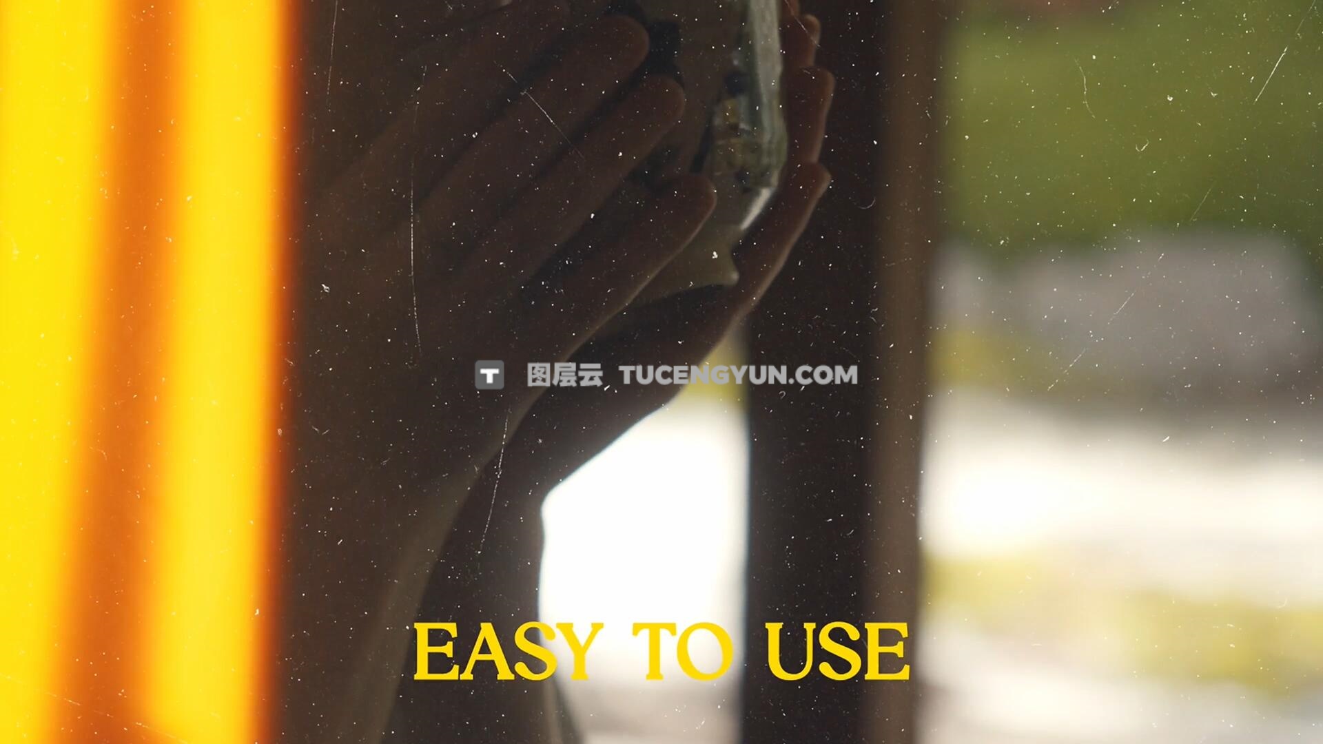 视频素材：20个复古文艺做旧胶片漏光耀斑划痕4K叠加转场视频素材（14086）图层云