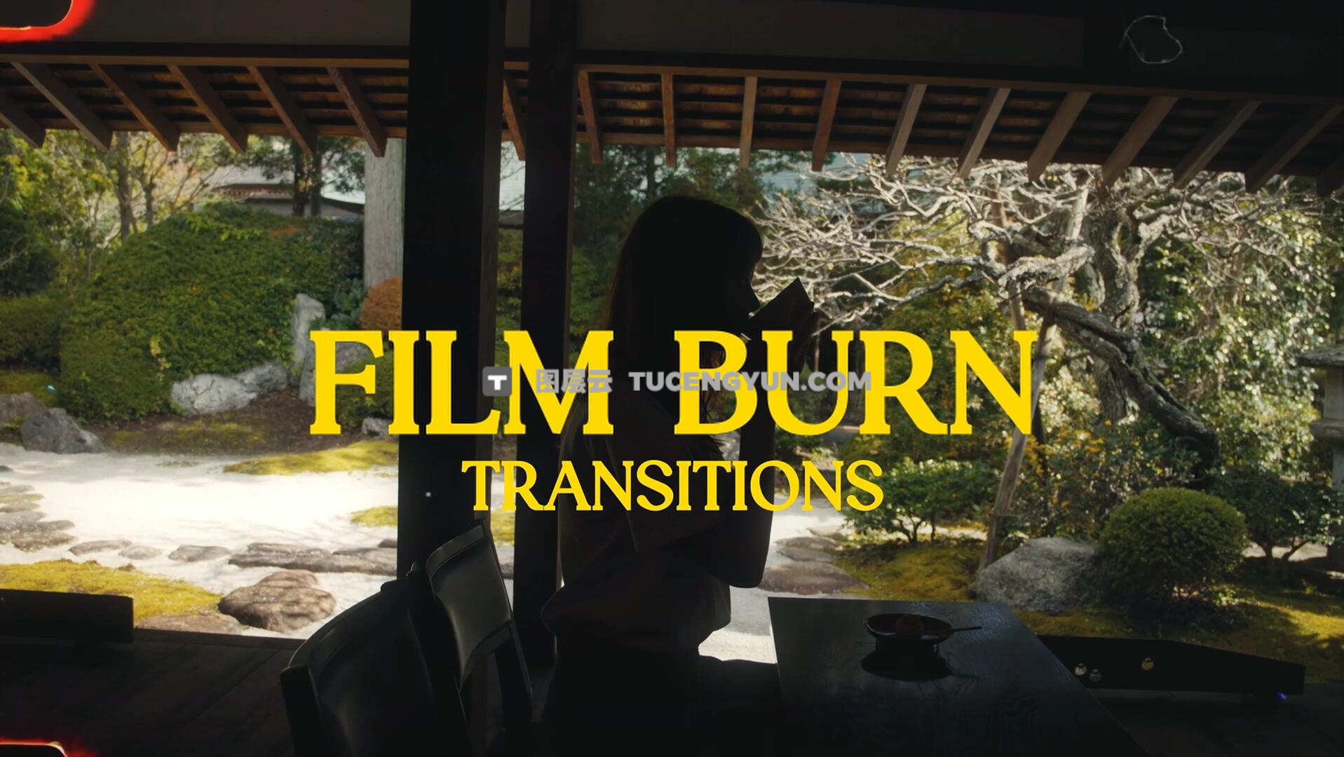 视频素材：20个复古文艺做旧胶片漏光耀斑划痕4K叠加转场视频素材（14086）图层云