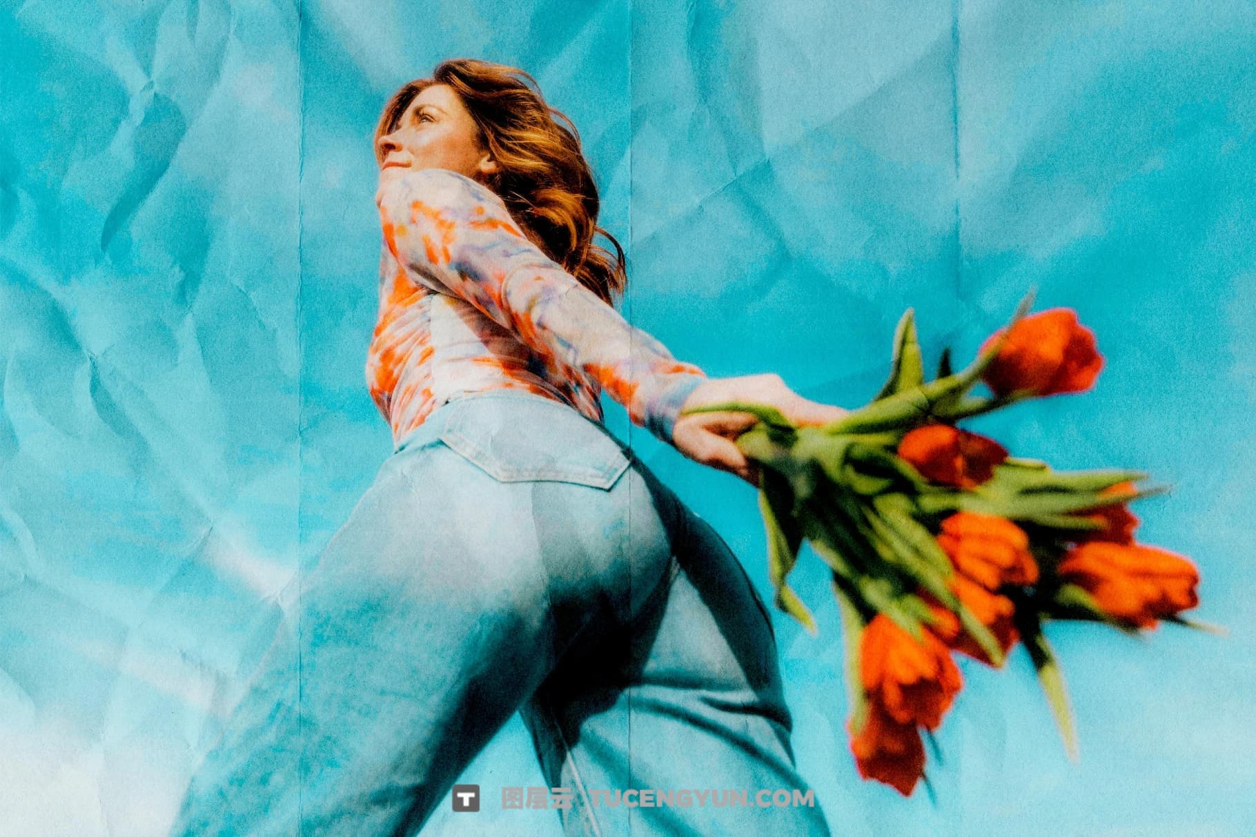 40款真实折痕折叠褶皱JPG纸张背景肌理底纹纹理素材合集 Wrinkled & Folded Papers Collection（14106）图层云