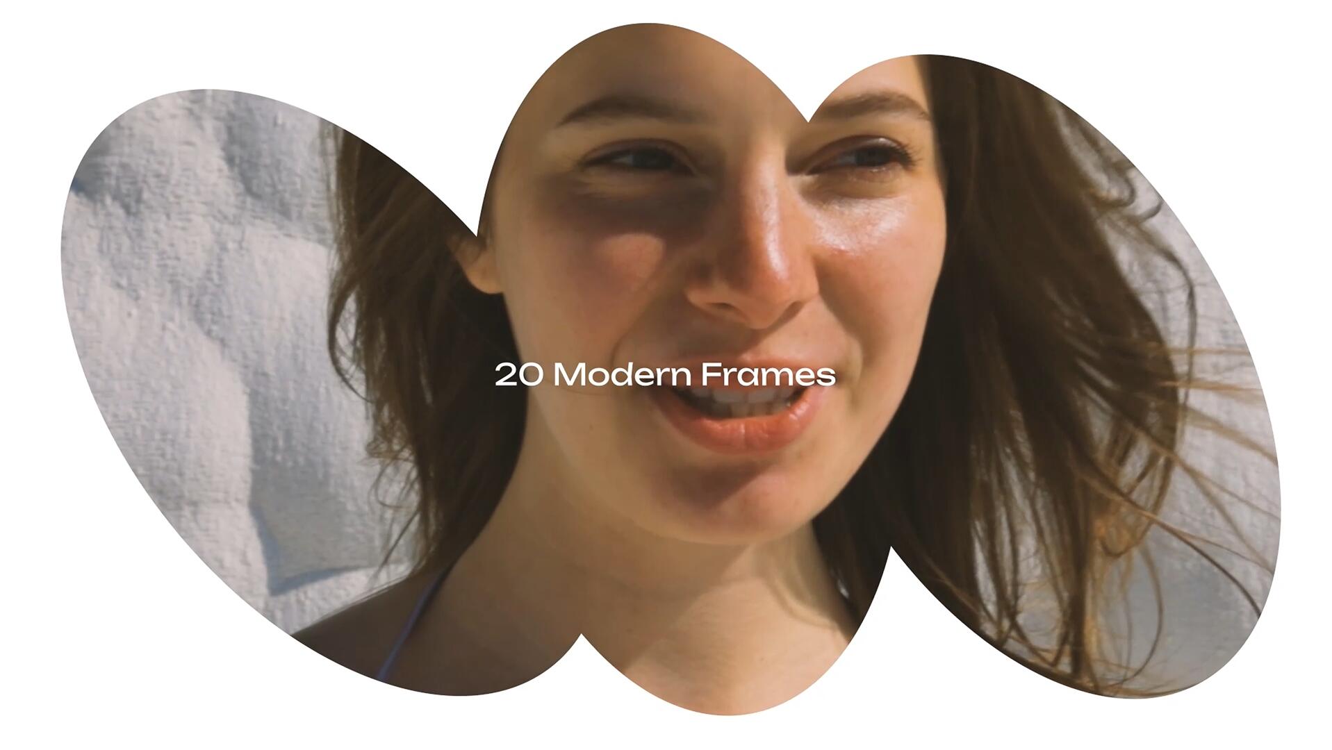 达芬奇预设：20个极简主义电影美学镜头取景器方形圆角异形边框遮罩视频叠加效果（14110）