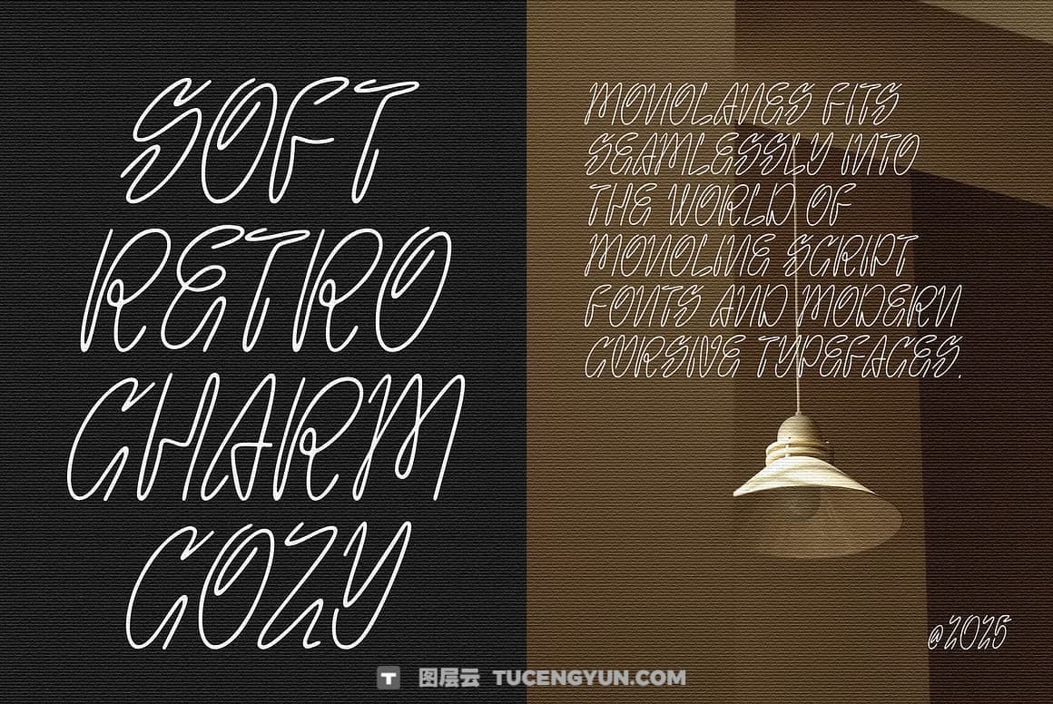 英文字体:精致自然风格流畅手写连笔logo标题排版封面海报请柬设计字体 Monolanes font(14113)图层云 英文字体:精致自然风格流畅手写连笔logo标题排版封面海报请柬设计字体 Monolanes font(14113)图层云