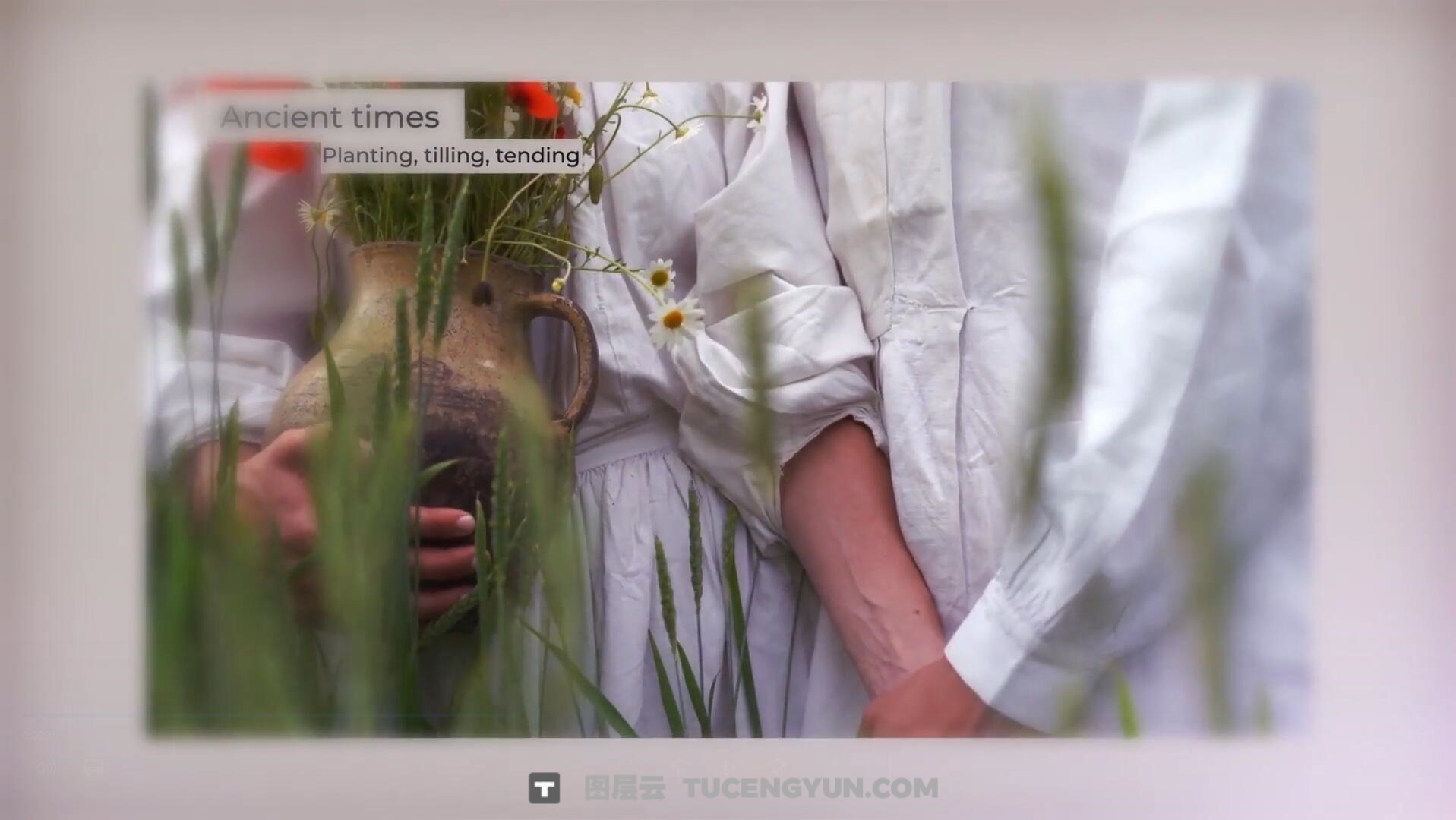 达芬奇模板：复古纸质叙事电影片头、转场、场景片尾字幕动画模板（14124）图层云