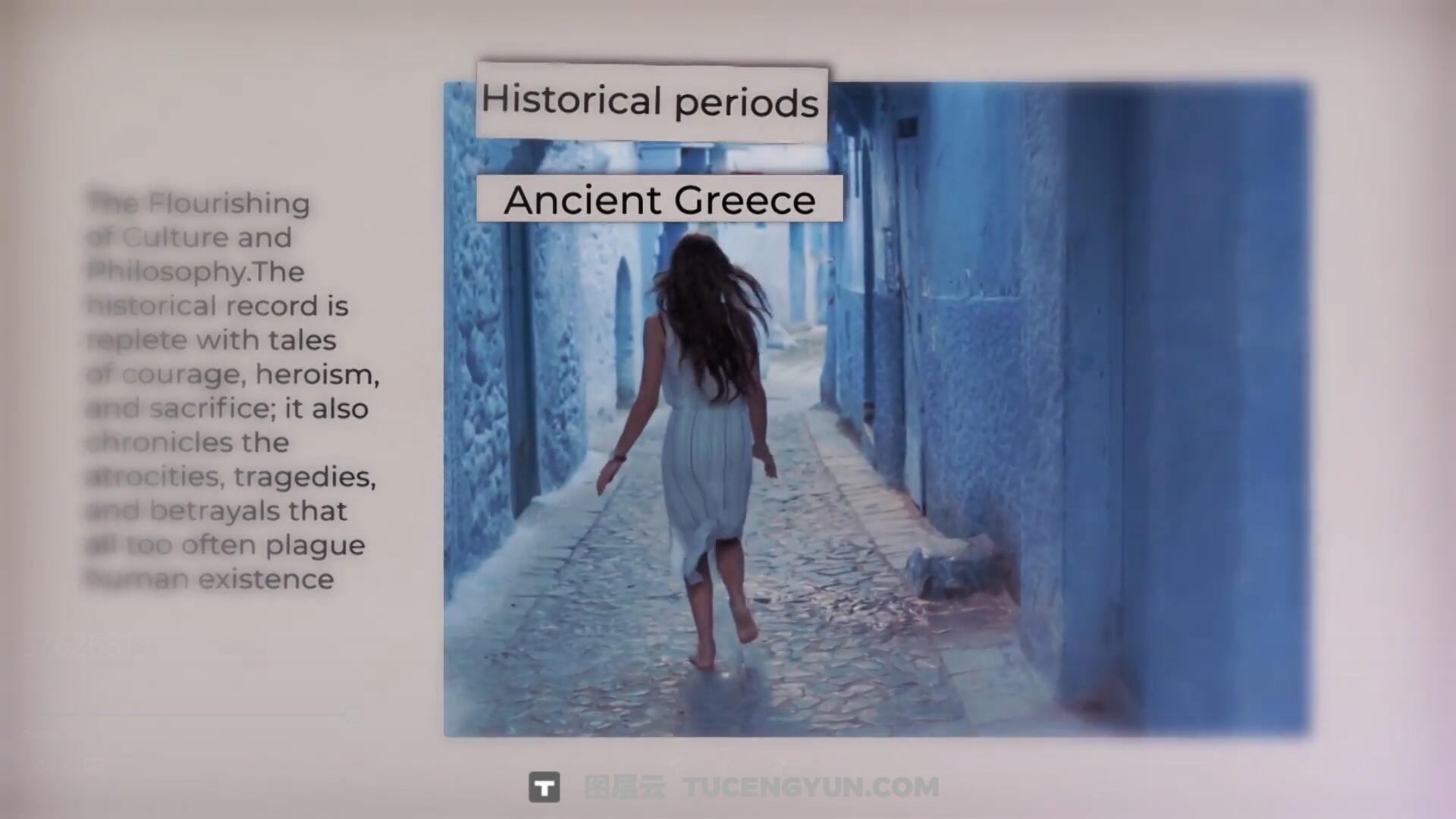 达芬奇模板：复古纸质叙事电影片头、转场、场景片尾字幕动画模板（14124）图层云