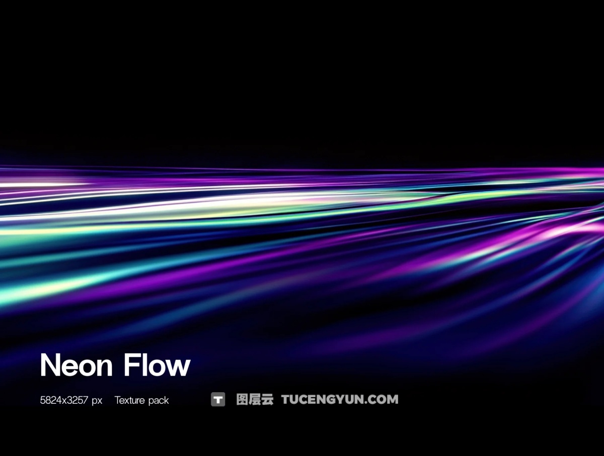 70款抽象艺术未来科幻网络科技流动抽象光条光线JPG背景图片设计素材 Neon Flow Brand Assets Pack vol 1.（14126）图层云