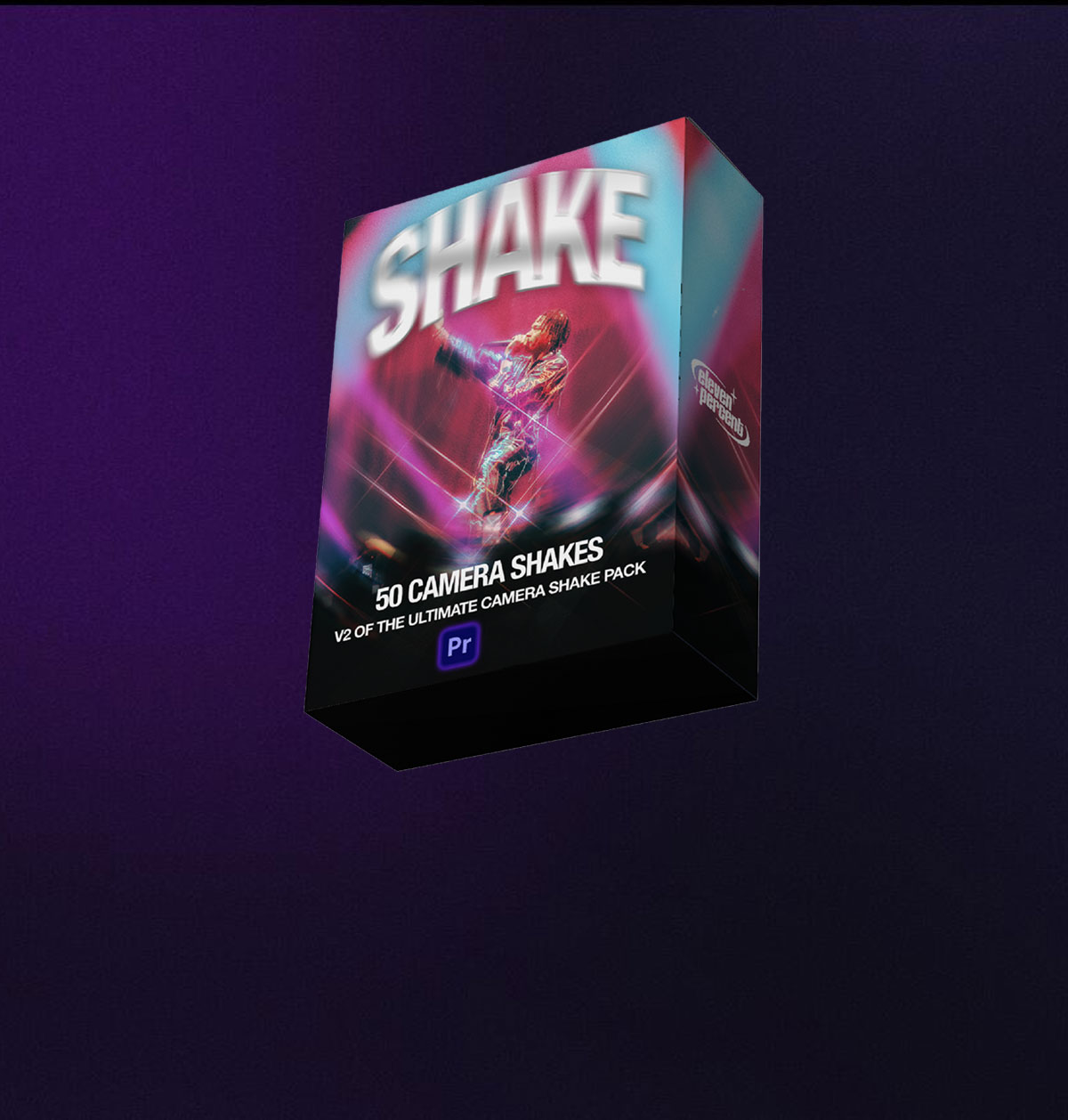嘻哈说唱风格画面抖动对焦摇晃弹出命中颠簸震动效果转场过渡AE/PR预设包 ElevenPercent – Shake It Up V2（14129）