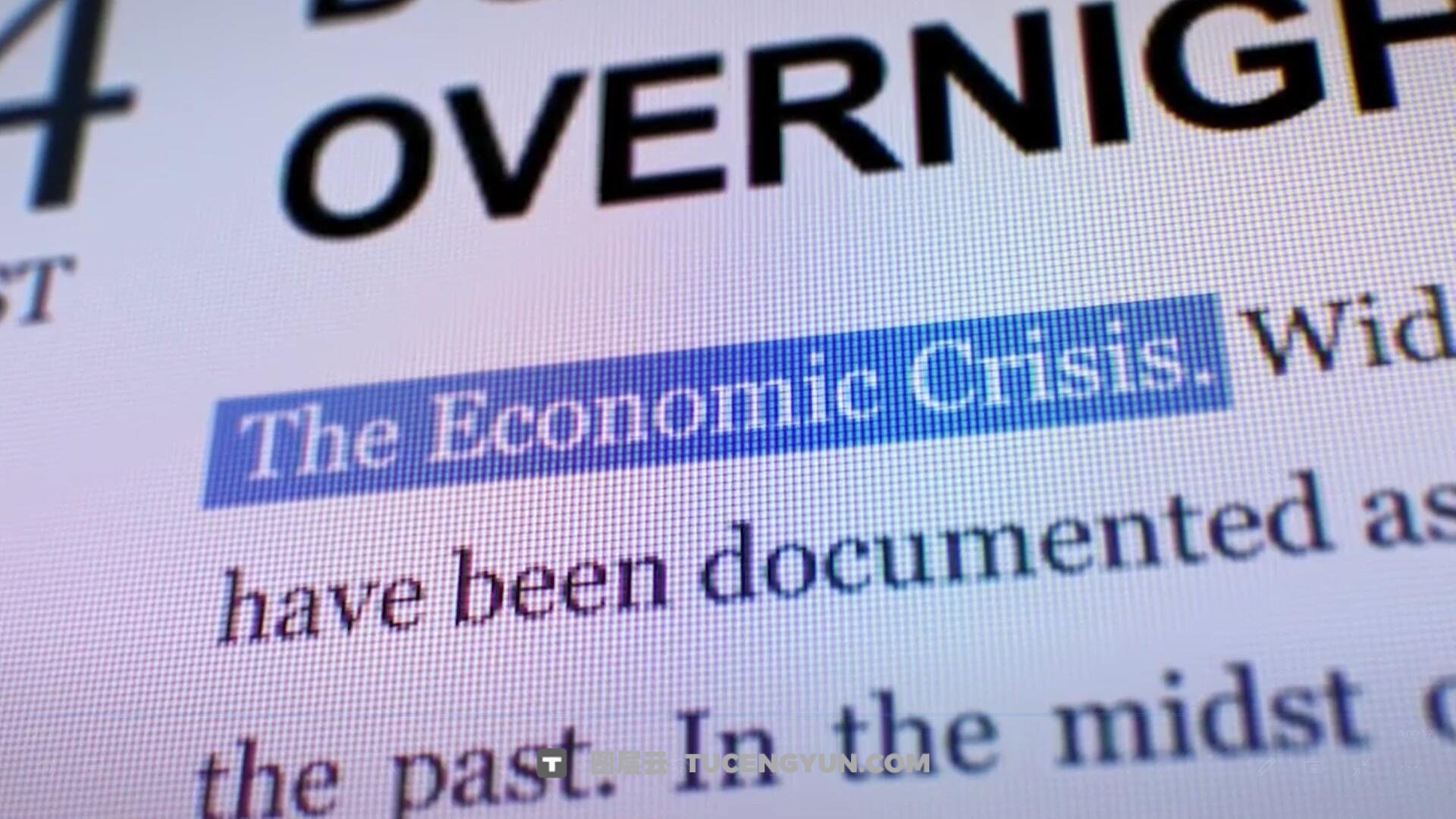 真实VHS数字屏幕电脑显示器新闻搜索、网页、信息、视频、文献浏览AE模板动画（14137）图层云