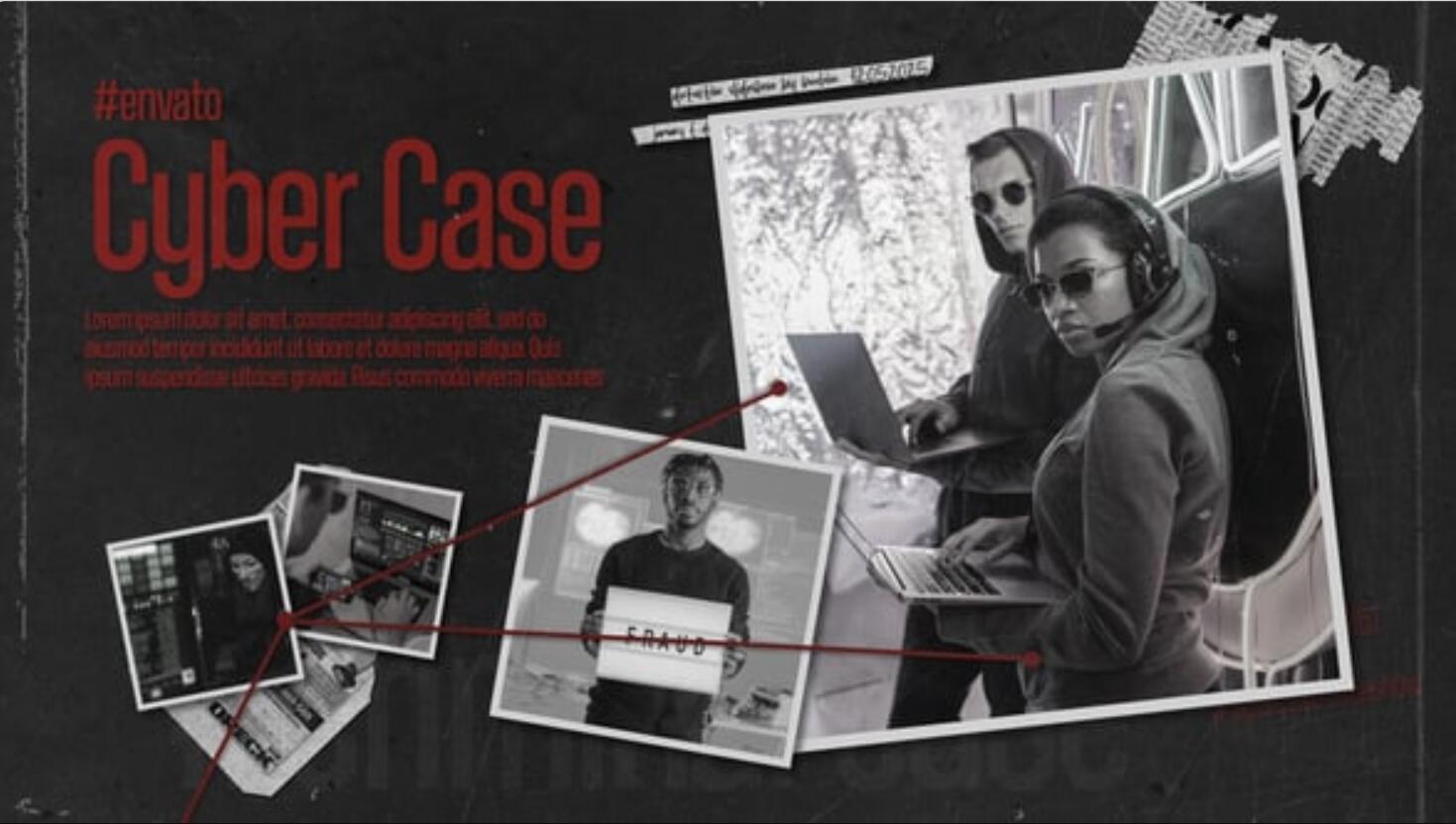 PR模板：真实历史侦探刑侦犯罪档案线索纪录片电影电视剧预告片片头模板（14144）