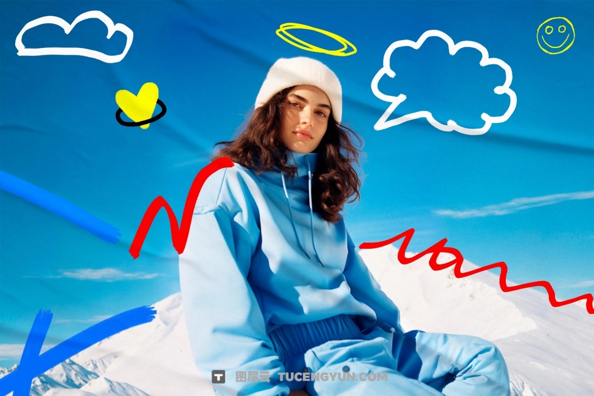 226个大胆粗糙手绘标记涂鸦爱心箭头圆圈边框插画聊天气泡PNG/SVG设计素材 226 PNG Marker Elements（14149）图层云