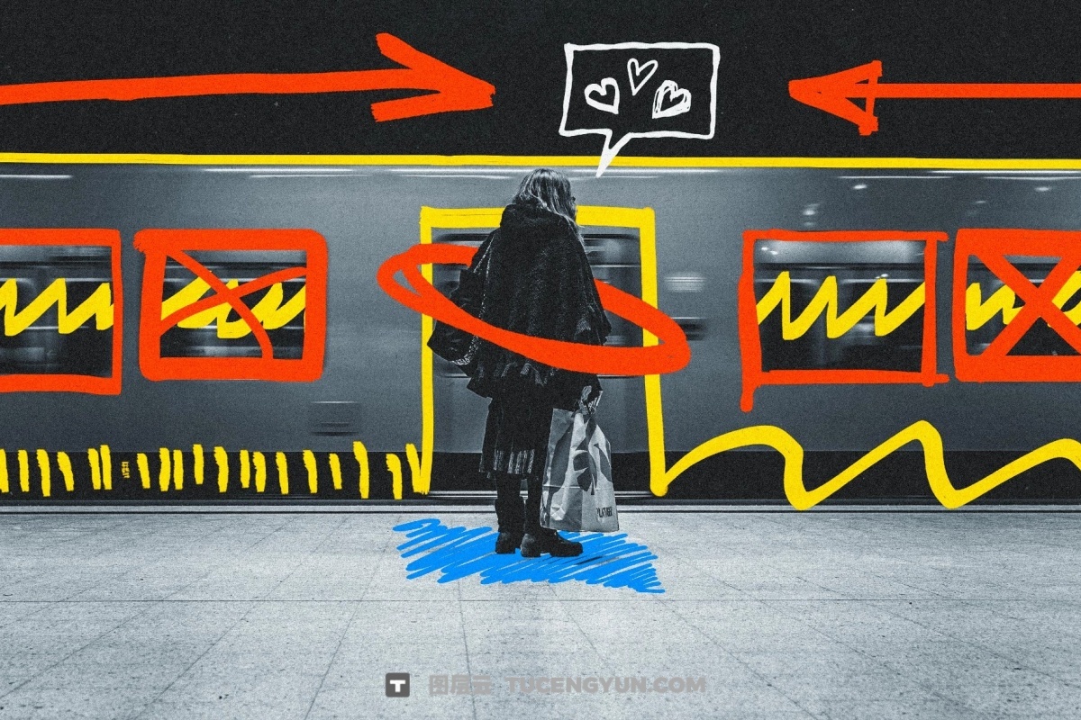 226个大胆粗糙手绘标记涂鸦爱心箭头圆圈边框插画聊天气泡PNG/SVG设计素材 226 PNG Marker Elements（14149）图层云