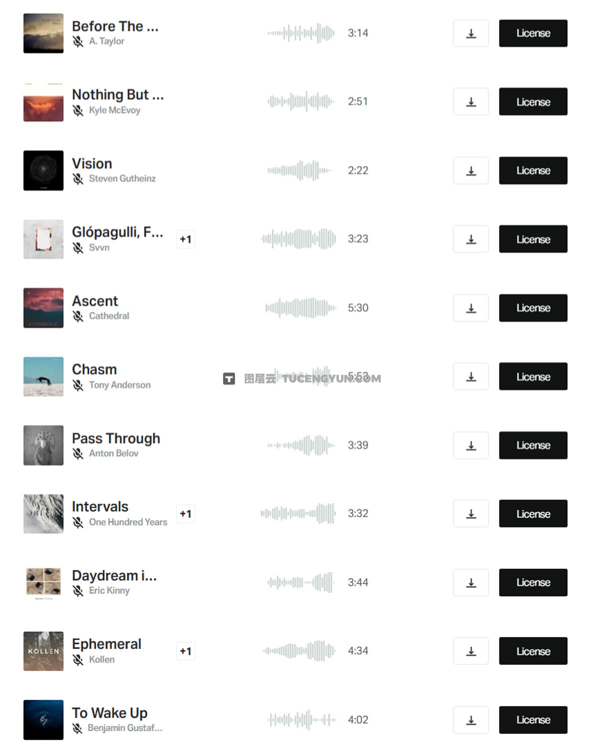 配乐：油管旅行博主Kraig Adams精选收藏Musicbed大气恢弘配乐素材合集（14150）图层云