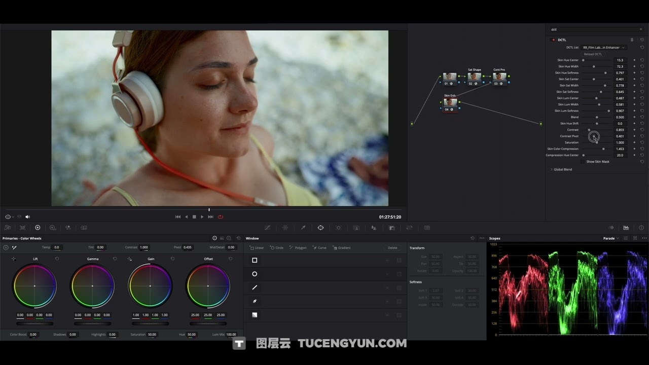 达芬奇插件:一键式磨皮祛斑美颜皮肤优化调整达芬奇DCTL插件 Rocket Rooster – Film Labs Skin Enhancer DCTL Davinci Resolve(14166)图层云 达芬奇插件:一键式磨皮祛斑美颜皮肤优化调整达芬奇DCTL插件 Rocket Rooster – Film Labs Skin Enhancer DCTL Davinci Resolve(14166)图层云