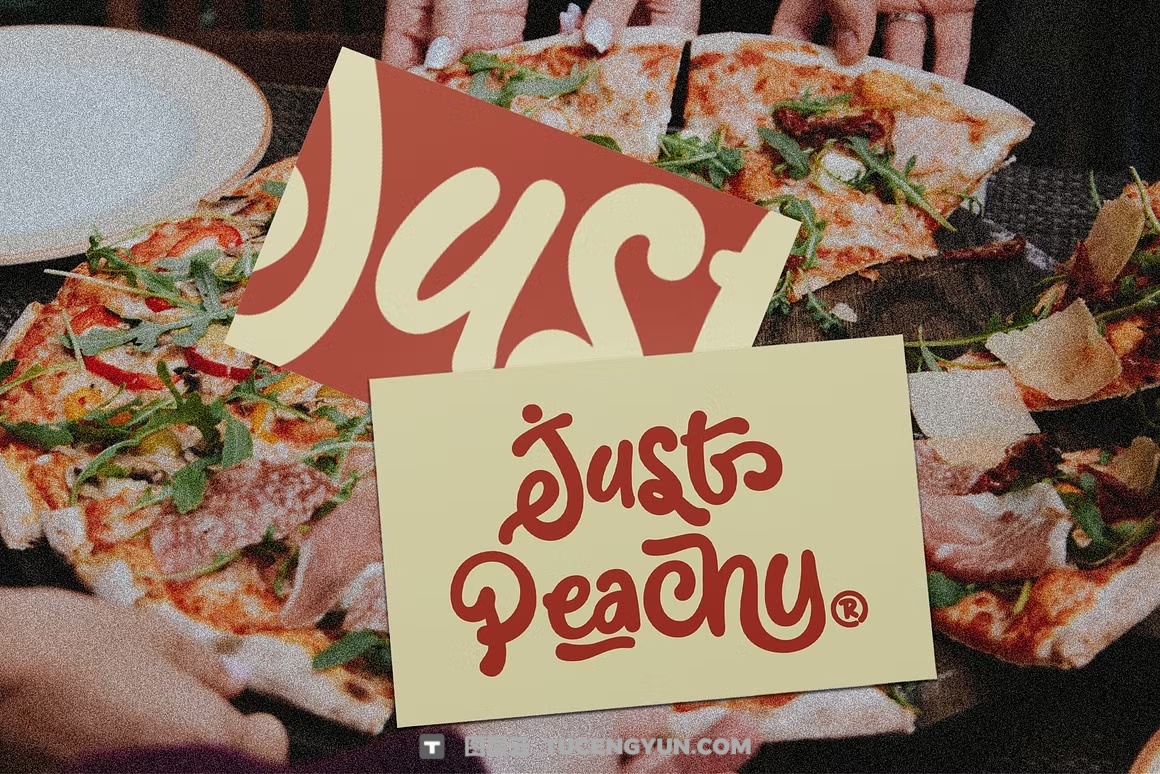 英文字体：大胆流畅曲线手写笔触感俏皮连笔海报封面包装设计字体 Josellyne – Handwritten Display Font（14189）图层云