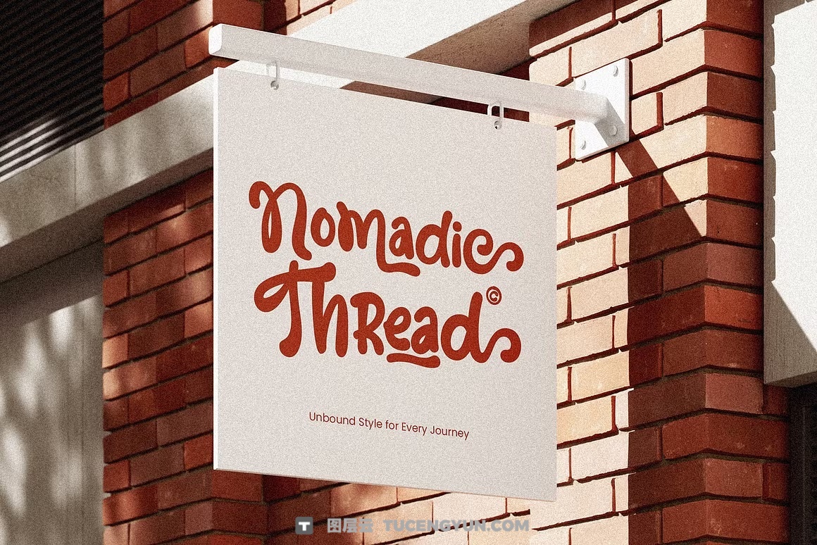 英文字体：大胆流畅曲线手写笔触感俏皮连笔海报封面包装设计字体 Josellyne – Handwritten Display Font（14189）图层云