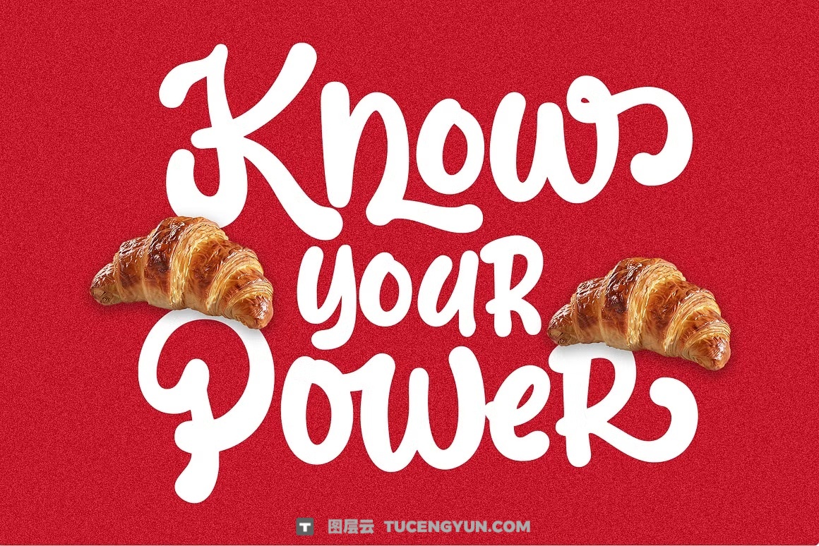 英文字体：大胆流畅曲线手写笔触感俏皮连笔海报封面包装设计字体 Josellyne – Handwritten Display Font（14189）图层云