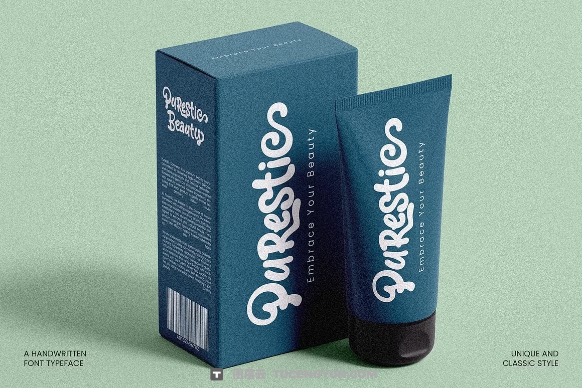 英文字体：大胆流畅曲线手写笔触感俏皮连笔海报封面包装设计字体 Josellyne – Handwritten Display Font（14189）图层云