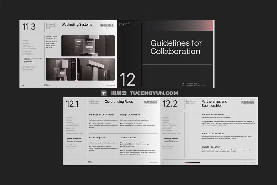 68页现代VI品牌指南手册项目提案营销作品集幻灯片设计展示Indesign模板素材 Brand Guidelines – Unioon(14198)图层云 68页现代VI品牌指南手册项目提案营销作品集幻灯片设计展示Indesign模板素材 Brand Guidelines – Unioon(14198)图层云