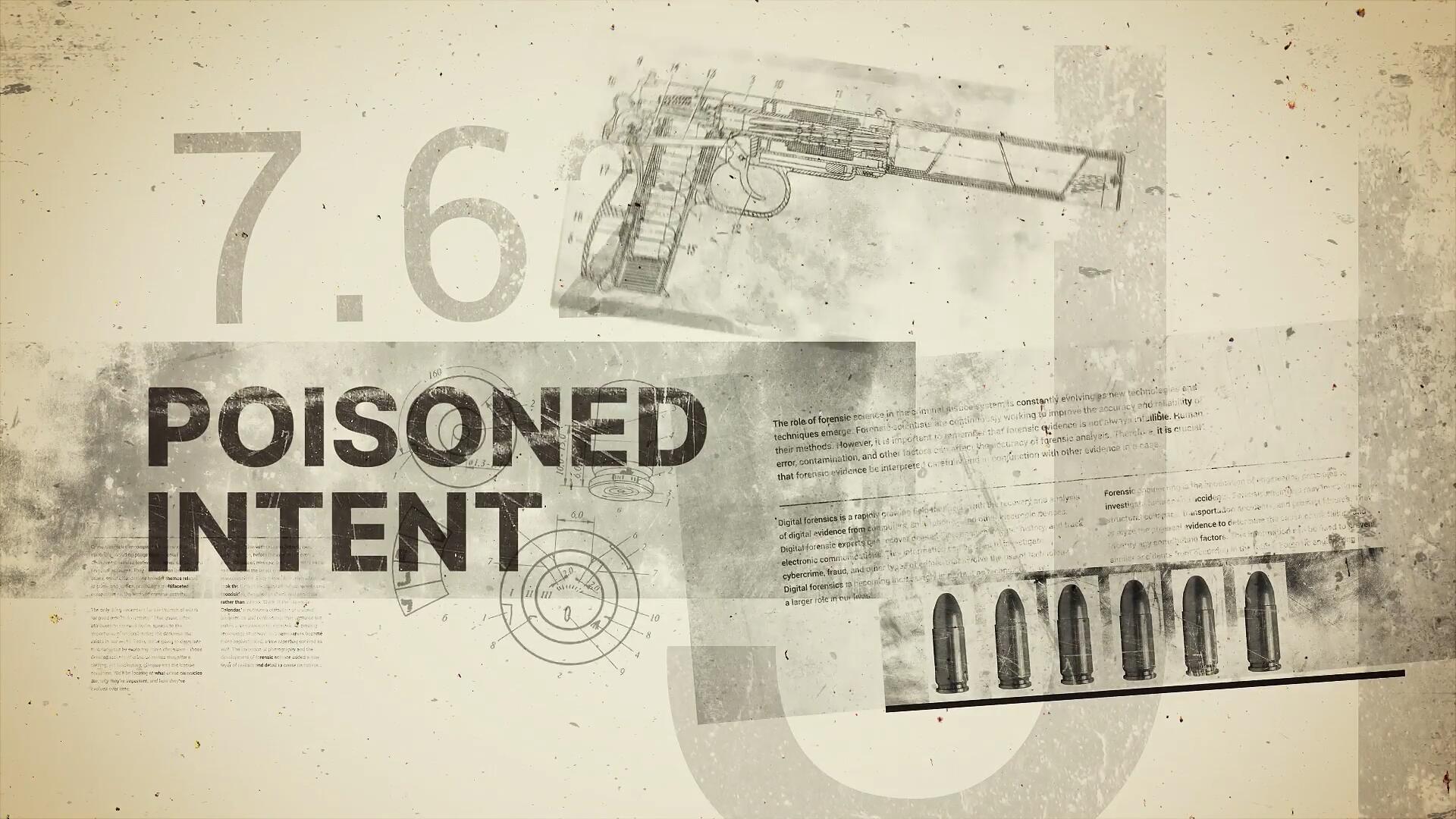 AE/PR模板：真实历史侦探刑侦犯罪档案线索纪录片电影电视剧预告片片头模板（14199）