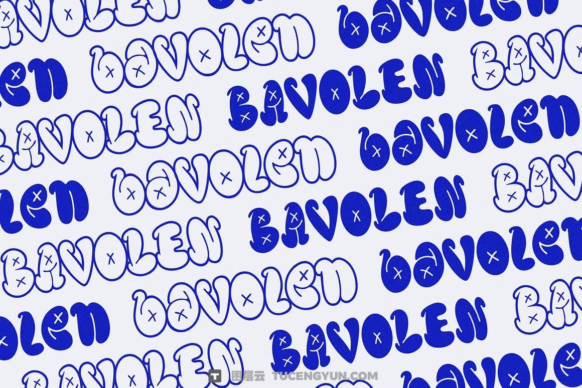 英文字体:复古趣味气泡涂鸦卡通标题海报包装品牌无衬线手写装饰封面海报设计字体 Bavolen – Bubble Graffiti Font(14206)图层云 英文字体:复古趣味气泡涂鸦卡通标题海报包装品牌无衬线手写装饰封面海报设计字体 Bavolen – Bubble Graffiti Font(14206)图层云