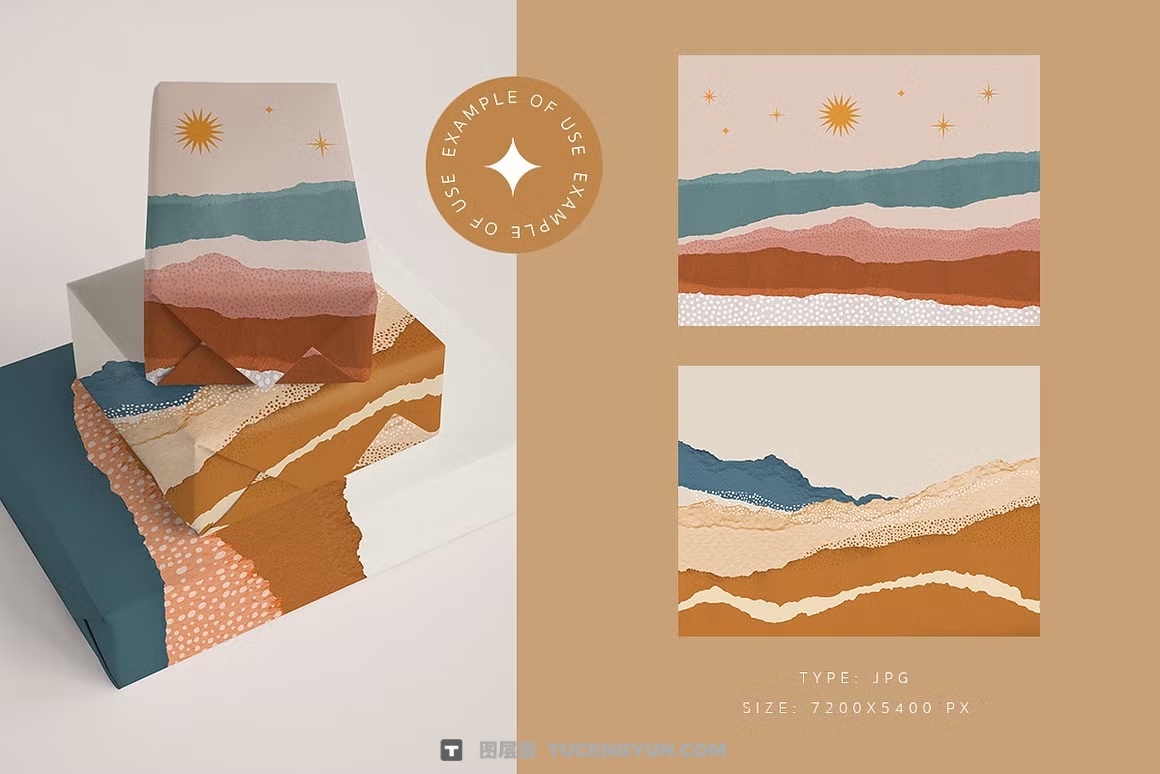 88款高清创意抽象纸张撕裂拼贴纹理背景图片设计素材 Abstract Torn Deckled Paper Edges（14217）图层云