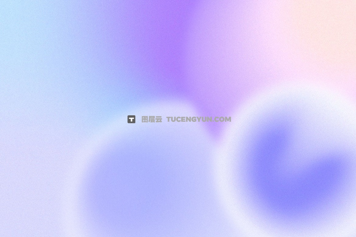 10款抽象艺术颗粒模糊弥散光抽象分层AI矢量渐变海报背景设计套件 Grainy Round Gradient Backgrounds（14218）图层云