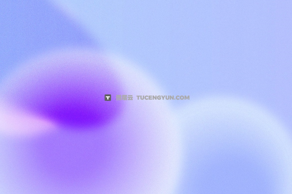 10款抽象艺术颗粒模糊弥散光抽象分层AI矢量渐变海报背景设计套件 Grainy Round Gradient Backgrounds（14218）图层云