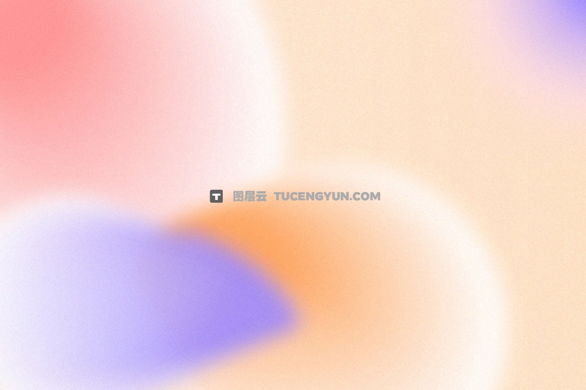 10款抽象艺术颗粒模糊弥散光抽象分层AI矢量渐变海报背景设计套件 Grainy Round Gradient Backgrounds（14218）图层云