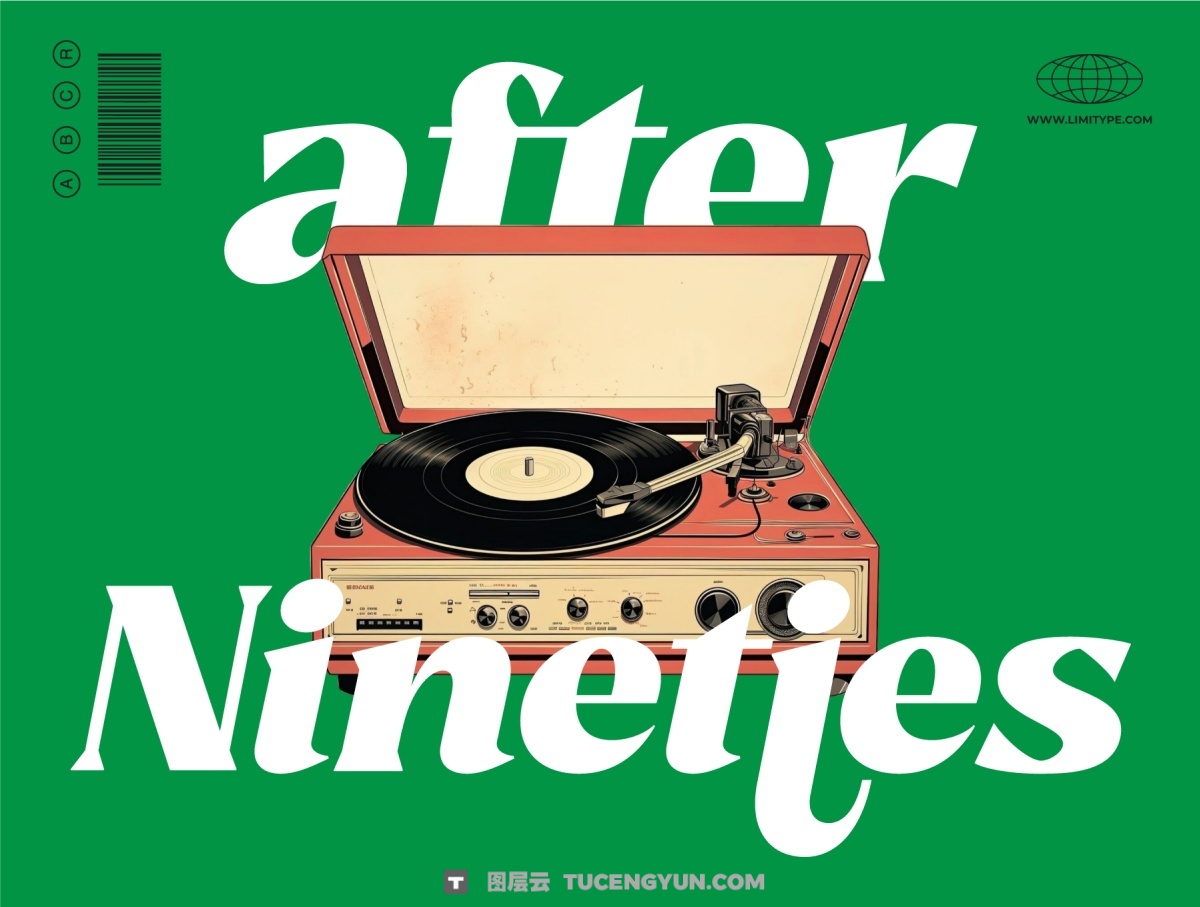 英文字体：大胆经典醒目杂志头条海报多功能设计衬线字体 Reshiga（14223）图层云